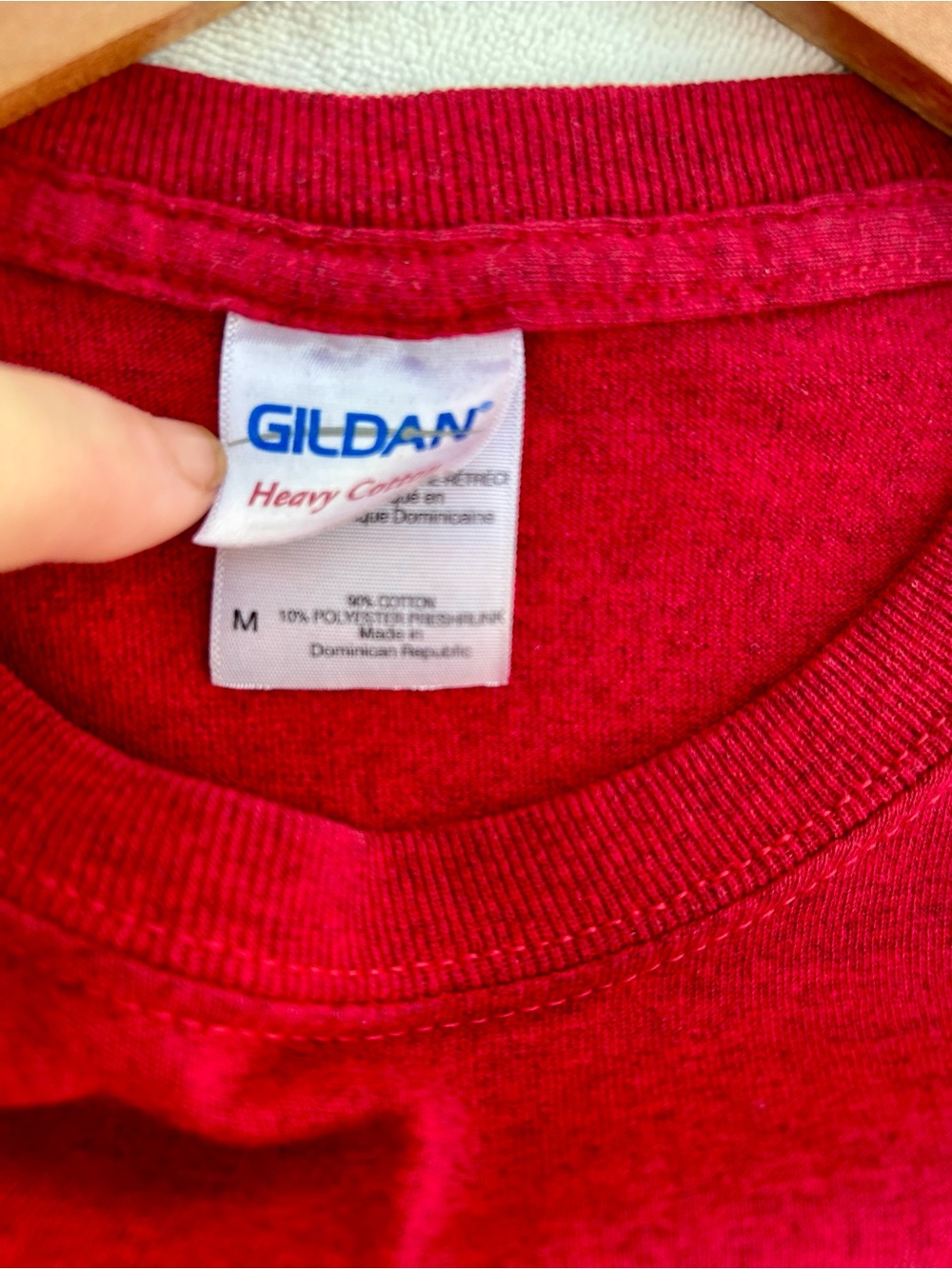 Vintage Liberty University Tee Shirt Red Vertical Font Sz. Medium - Picture 5 of 5